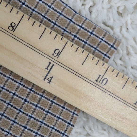 Wrangler* Men's Short Sleeve Button Down Curved Hem Pocket Plaid Shirt~ Large - Picture 12 of 14